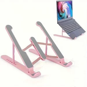 Adjustable Laptop Stand with 3 Fans, Foldable & Portable