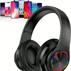 Wireless Gaming Headset Bluetooth 5.2, Foldable, Dual Mode, Long Battery